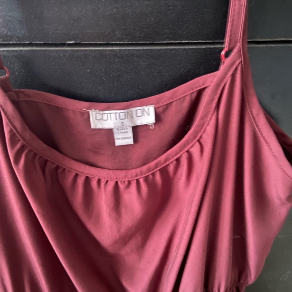 Maroon high low dress - Picture 2 of 3